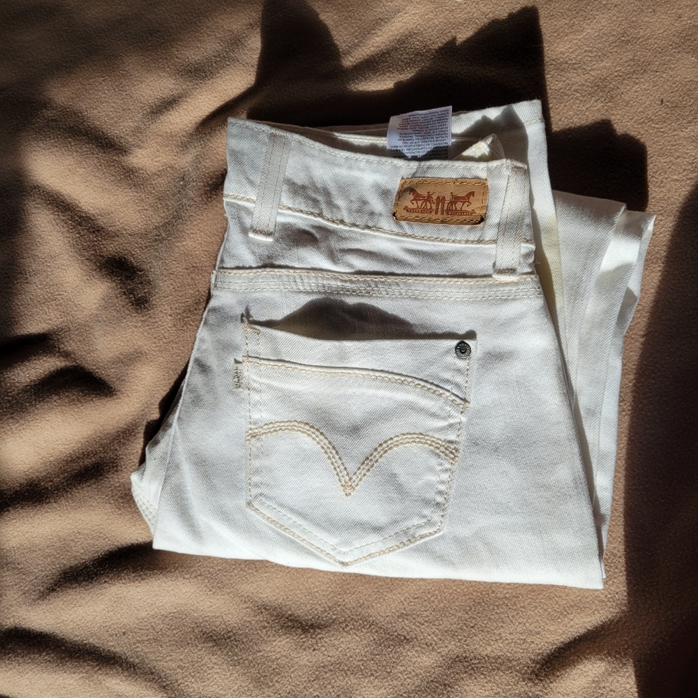 Levi's White Skinny Jeans